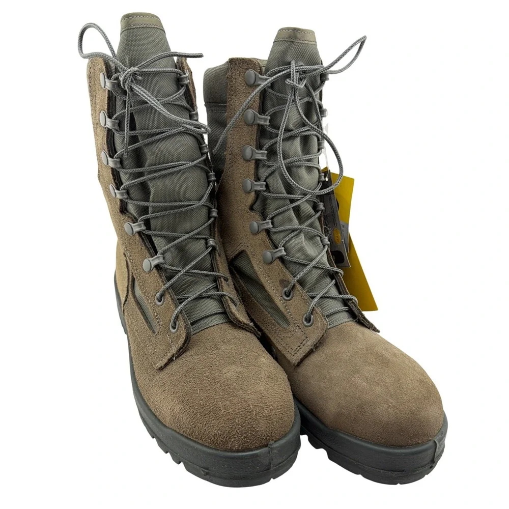 Belleville 600 ST Combat Boots Mens 6.5‎ R Green NWT'S Steel Toe Vibram USA